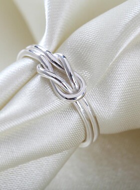 999纯银戒指女老银足银手工个性