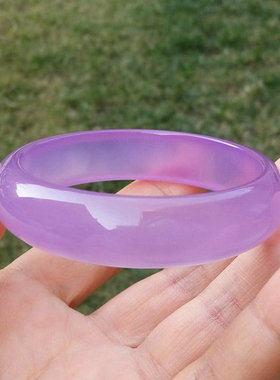 天然冰种冰花芙蓉玉手镯送证书