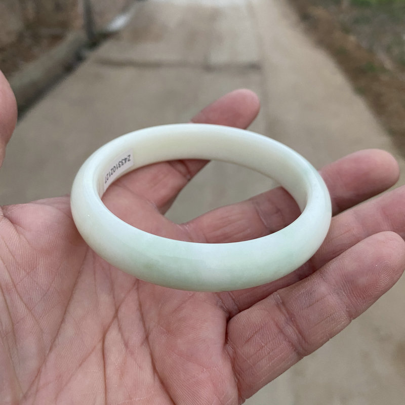 天然正品陕西蓝田玉手镯一级细料湖蓝绿女款玉镯兵马俑活玉带证书 - 图2