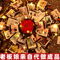 Blast Box Diy Birthday Gift Surprises Photos Custom Handmade Album Souvenir Album Finished Christmas Safe