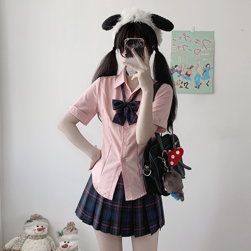 小野霖/绑带收腰衬衫纯欲风辣妹紧身上衣漫画显胸大雷瞳福掌柜JK,淘宝优惠券,粉丝福利购,淘宝优惠卷