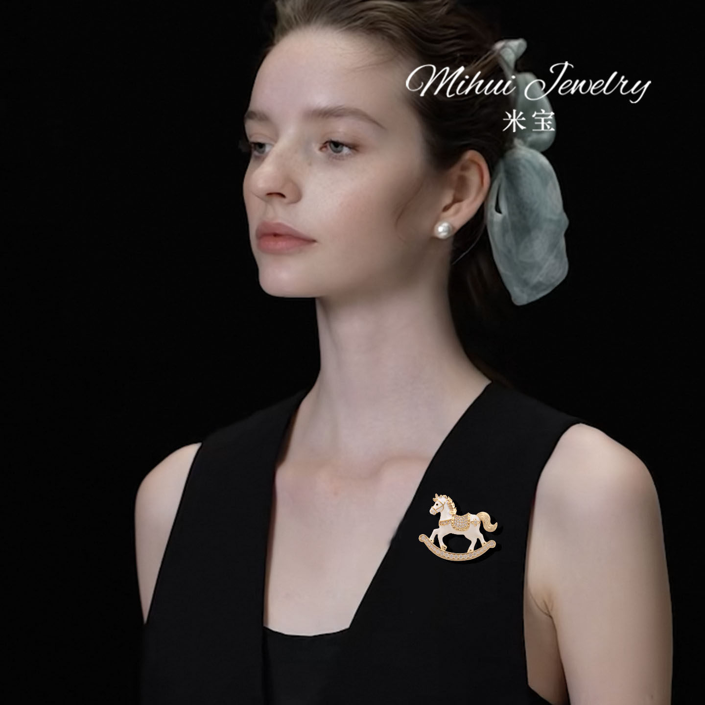 韩国可爱小木马胸针精致高端独特别针生肖动物马配饰衣服点缀饰品,淘宝优惠券,粉丝福利购,淘宝优惠卷