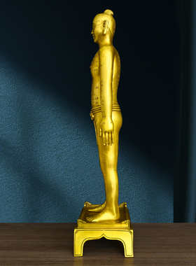 黄铜针灸穴位铜人全身穴位经络人体模型大诊所药店扎针中医药医馆