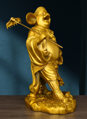 黄铜天蓬元帅猪八戒铜像摆件供奉天蓬元帅神像铜纯家居生肖猪装饰