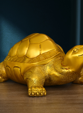 黄铜乌龟家居摆件金钱龟
