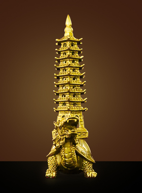 黄铜龙龟文昌塔九层文昌塔书房