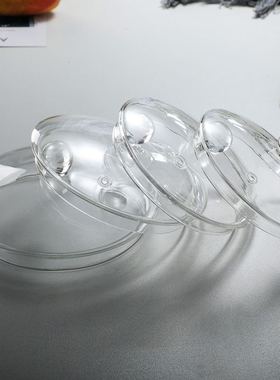 家用圆形透明锅盖玻璃小锅配件玻璃圆珠盖消毒锅煮茶锅泡面碗盖子