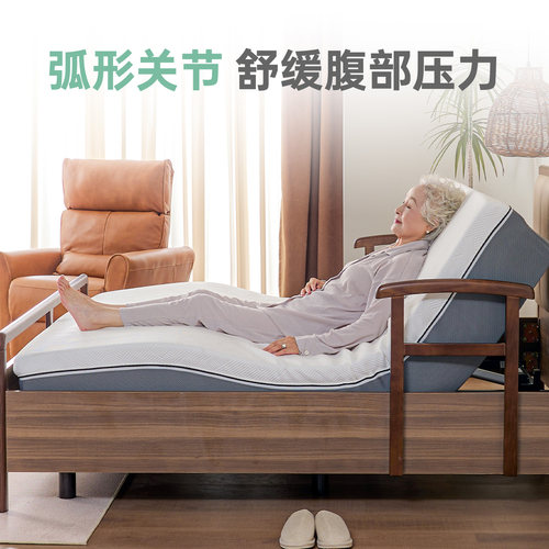 世道老人撑腰电动床家用多功能智能电动护理床床实木扶手 - 图1