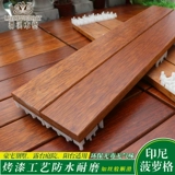 Открытый балконный пол Ремонт на открытом воздухе с твердым деревом самообслуживания садовой терраса