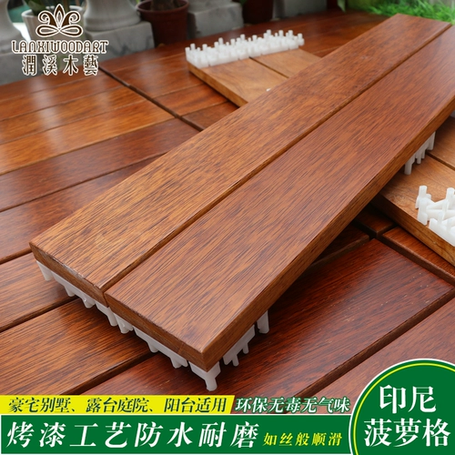 Открытый балконный пол Ремонт на открытом воздухе с твердым деревом самообслуживания садовой терраса