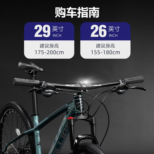 Philip 29-Zoll-Ölscheiben-Offroad-Mountainbike für Damen und Herren