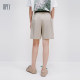 HPLY 25 summer new women's pure cotton cotton workwear casual commuting mid-pants shorts