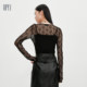 HPLY 2025 ລະດູຫນາວແບບໃຫມ່ feminine elegant ເສື້ອ lace collar ເສັ້ນດຽວ