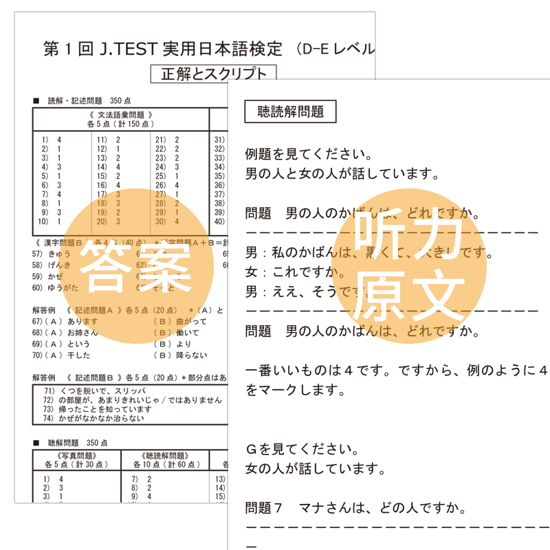 2024备考jtest2021年真题D-E新J.TEST实用日本语检定考试2021年真题jtest真题日本语日语鉴定考试华东理工大学出版社-图2