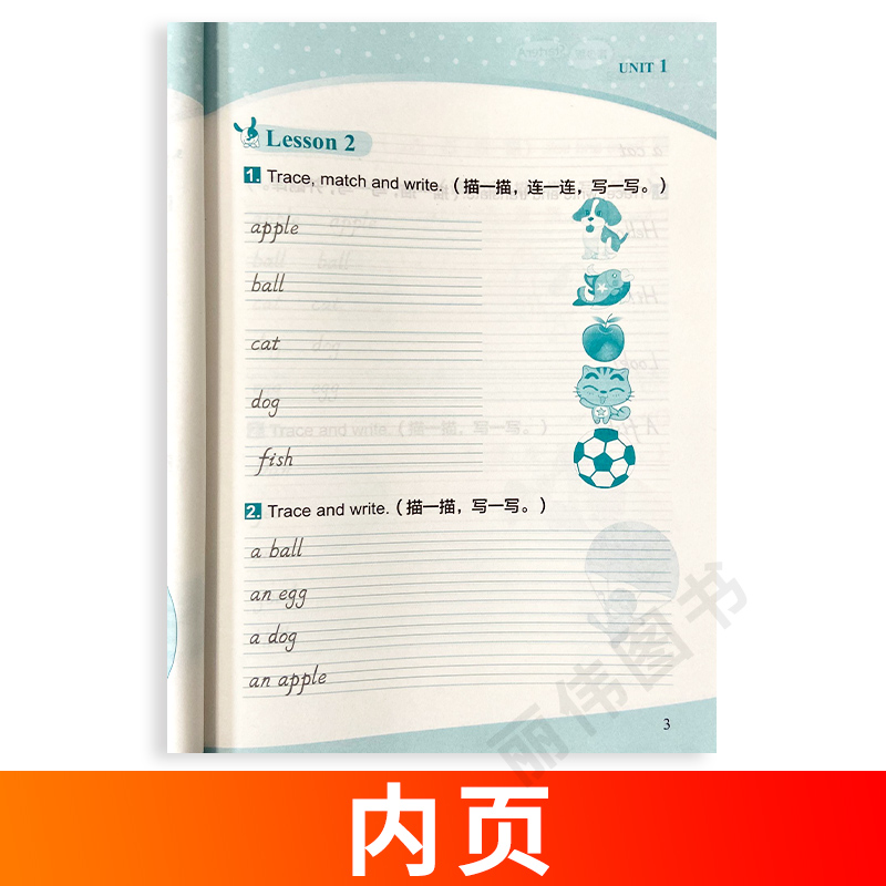 新概念英语青少版入门级A同步书写练习新概念字帖练习描写单词练习英语字帖新概念青少版入门级幼儿英语启蒙字帖同步练习书写教材 - 图1