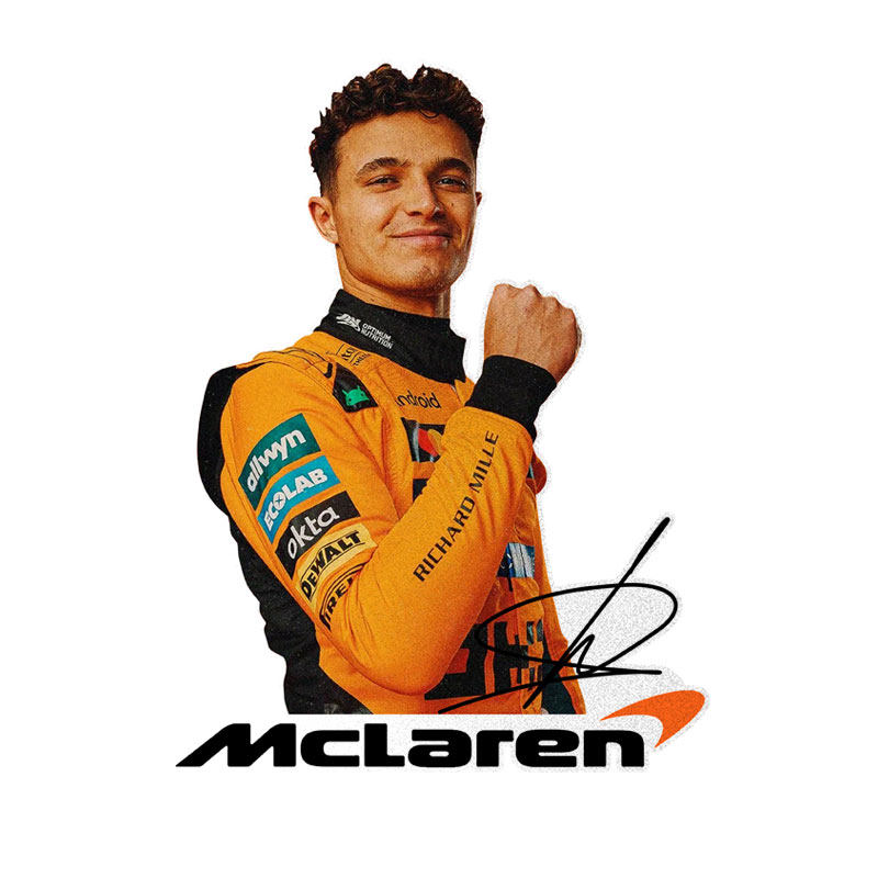 2025新款迈凯伦F1车队服方程式赛车反光汽车贴纸车身贴后玻璃贴 - 图3