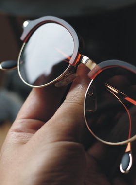 眼镜框墨镜圆形个性女舒适墨镜