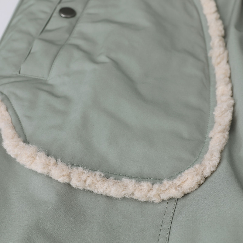 MOVEUP幻走2025冬季新款.FUN系列连帽毛绒撞布贴袋长款棉外套女,淘宝优惠券,粉丝福利购,淘宝优惠卷