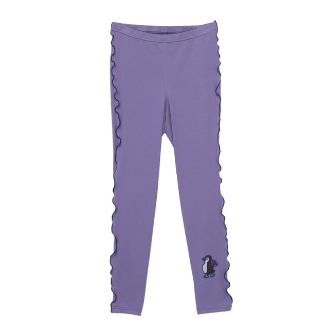MOVEUP Magic Walk 2026 Spring New Style.FUN Series Elastic Waist Contrast Color Line Zhangzi Knitted Leggings for Women