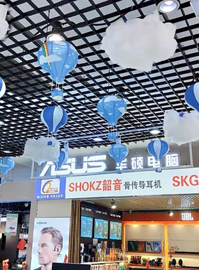 幼儿园天花板吊饰空中网红热气球