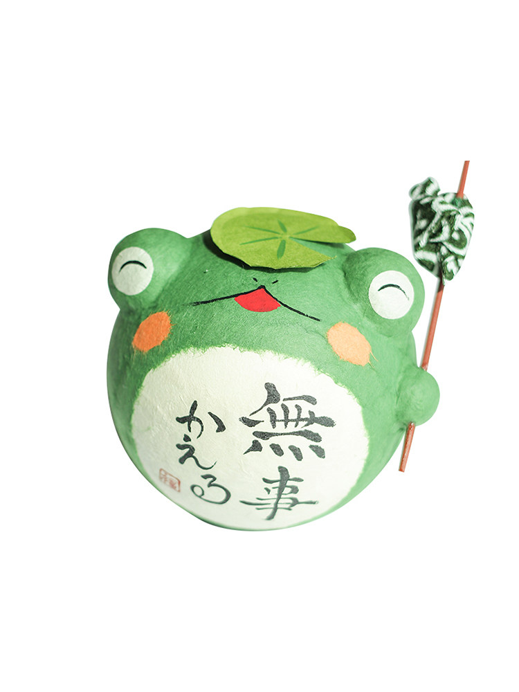 日本进口龙虎堂和纸旅行青蛙桌面摆件吉祥物车载摆件手工制作送礼,淘宝优惠券,粉丝福利购,淘宝优惠卷