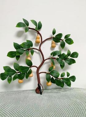 天然葫芦发财树手工编织仿真藤条七星高照