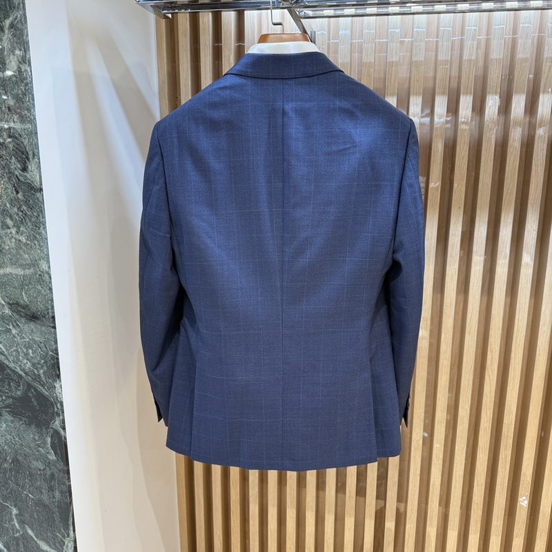 卡尔丹顿男装秋冬款商务休闲羊毛西服外套KCAW11651DBN5专柜3800 - 图3