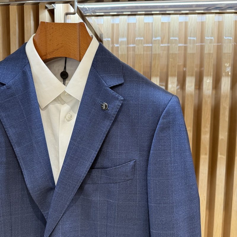 卡尔丹顿男装秋冬款商务休闲羊毛西服外套KCAW11651DBN5专柜3800 - 图1