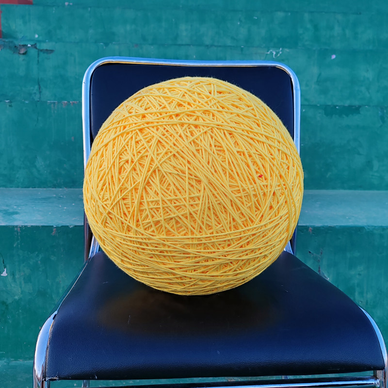 超大粗彩毛线球红黄蓝圆球手工diy吊挂球花环装饰节日婚礼情人节