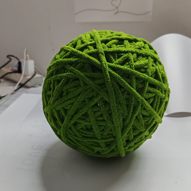 情人节装饰球毛线球大型活动现场80厘米超级大冰条大红新年美陈球