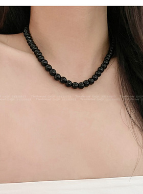 黑玛瑙圆珠男女能用黑色