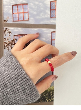 素圈戒指链条欧美复古