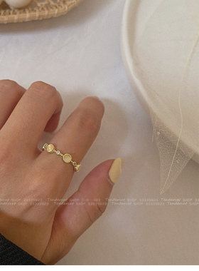 巴洛克猫眼水钻间隔戒指