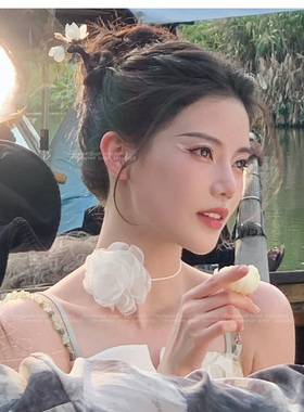 孙珍妮同款项链布系绳