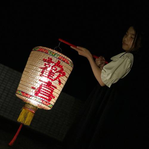 潮汕传统竹编油纸手提灯笼发光节日姓氏创意古风复古装一文字定制 - 图3