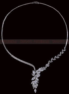 新娘晚礼服婚纱锆石仿钻石项链