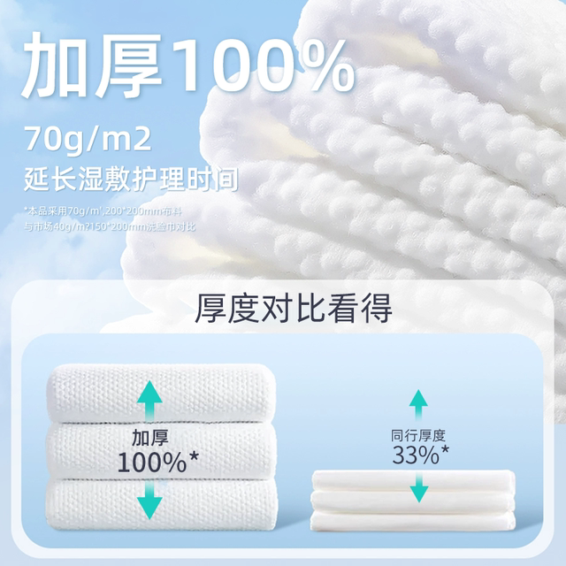 洗脸巾一次性纯棉母婴可用棉柔面巾纸新疆棉抽取式官方旗舰店正品