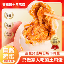 Authentic Tianjin Hemp Sauce Eggs Loose Oil 5 Fragrant Farmhouse Handmade Mahjong Salty Eggs Flagship Store Salty Eggs 40