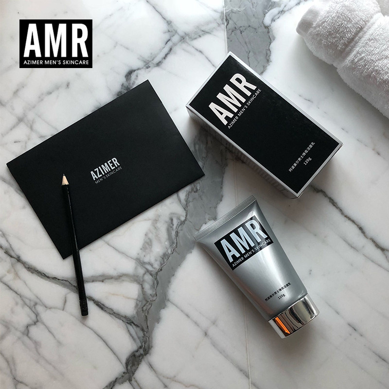 amr男士套装控油清洁补水洗面奶 azimer阿姿美尔男士洁面