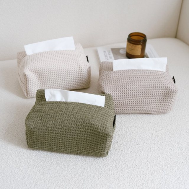 Tissue box fabric desktop storage paper box