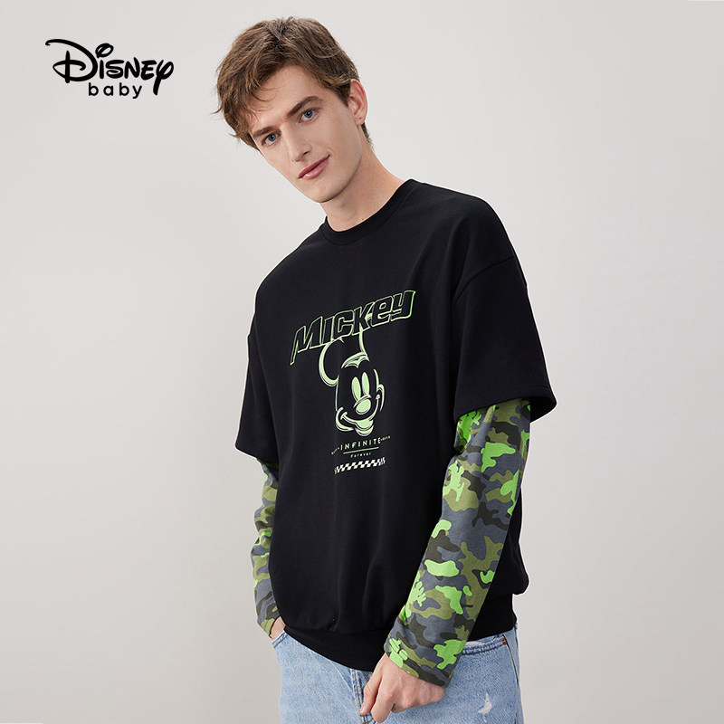 迪士尼童装亲子装男童儿童圆领卫衣 disneybaby亲子装/亲子时装