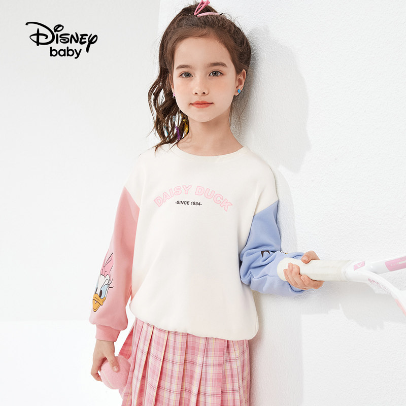 迪士尼童装女童春秋款2022新款卫衣 disneybaby卫衣/绒衫