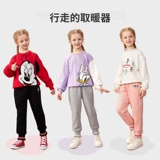 Дисней, демисезонные бархатные удерживающие тепло штаны, увеличенная толщина, в западном стиле