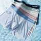 Men's seamless ice silk boxer briefs, cool and thin in summer