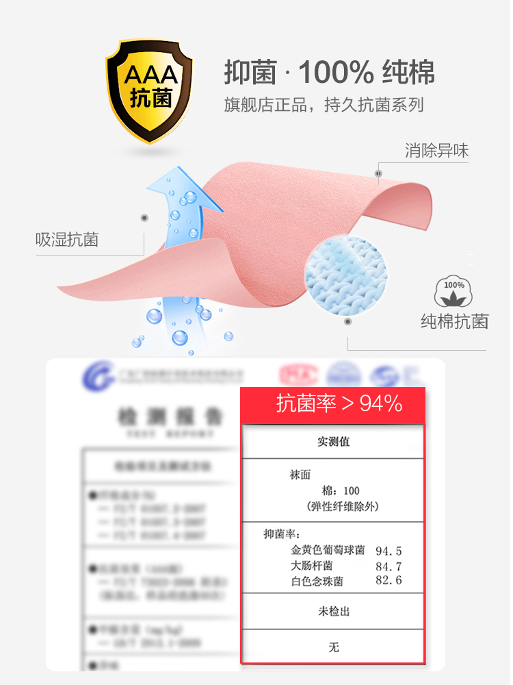恒源祥夏季纯棉抗菌短筒低帮女短袜 恒源祥内衣短袜/打底袜/丝袜/美腿袜