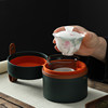 Kanglepin mutton-fat jade hand-painted travel cup