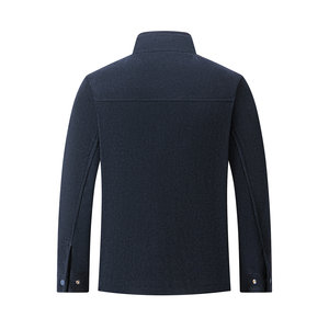 七匹狼短装立领毛呢夹克2025冬季新款柔软舒适中青年百搭茄克男装