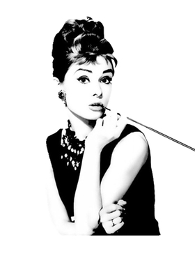 蒂凡尼的早餐赫本礼服小黑裙配饰皇冠珍珠项链手链耳环烟斗套装