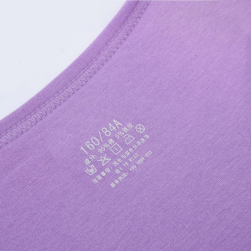 欧兰蒂女士无钢圈带胸垫纯棉打底衫 欧兰蒂服饰吊带/背心/T恤