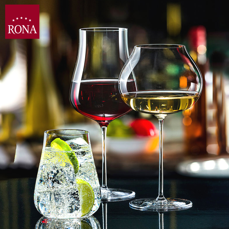 进口RONA水晶红酒杯波尔多勃艮第葡萄酒杯甜白香槟杯韵雅品鉴杯